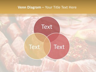 Antipasti Bacon Salami PowerPoint Template