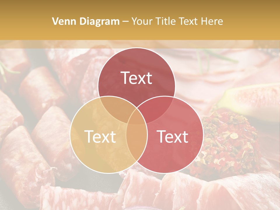 Antipasti Bacon Salami PowerPoint Template