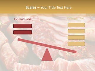 Antipasti Bacon Salami PowerPoint Template