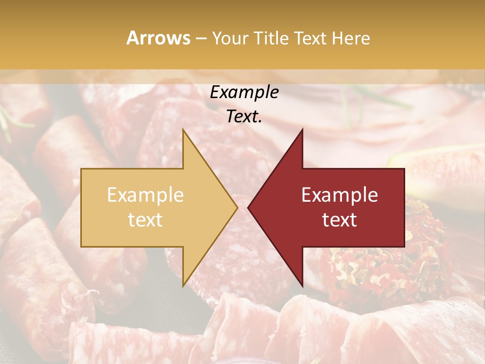 Antipasti Bacon Salami PowerPoint Template