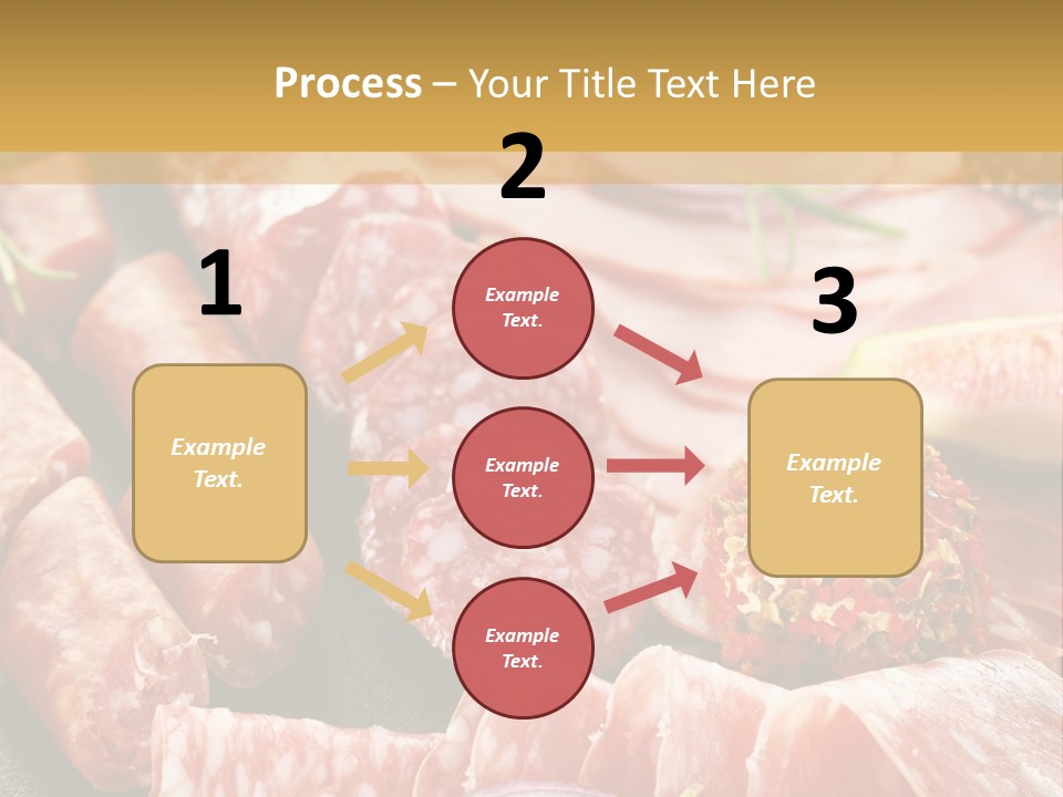 Antipasti Bacon Salami PowerPoint Template