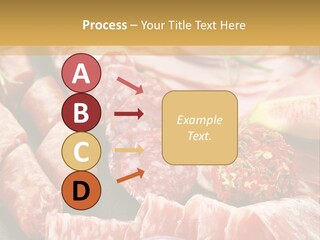 Antipasti Bacon Salami PowerPoint Template