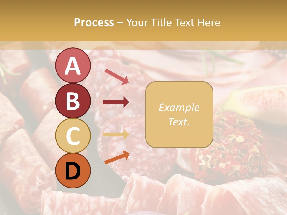 Antipasti Bacon Salami PowerPoint Template