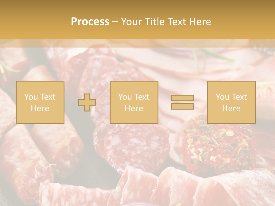 Antipasti Bacon Salami PowerPoint Template