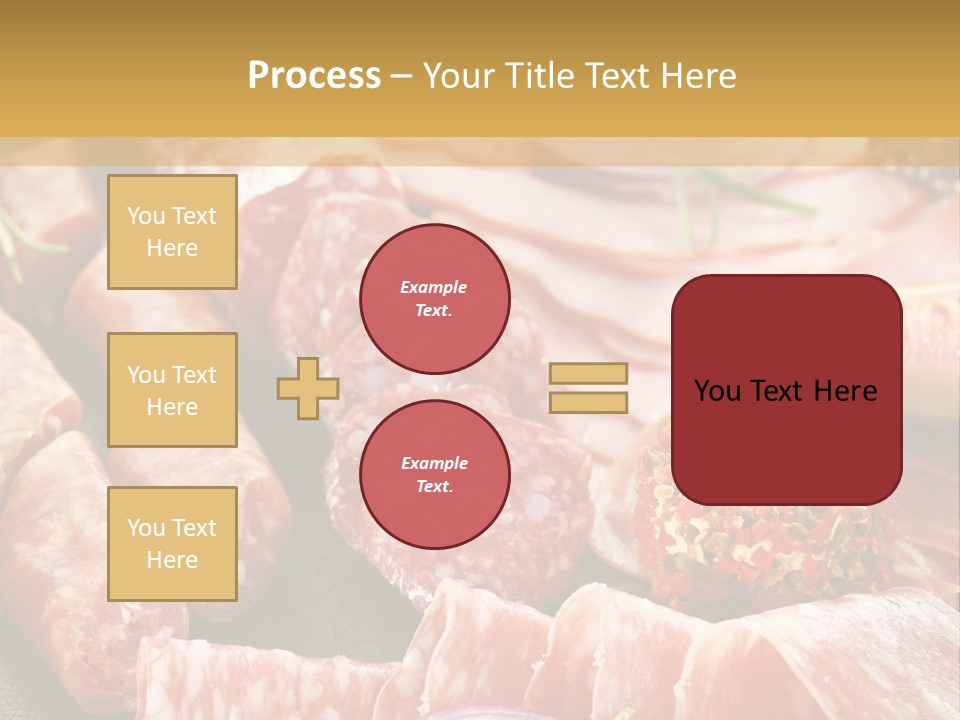 Antipasti Bacon Salami PowerPoint Template