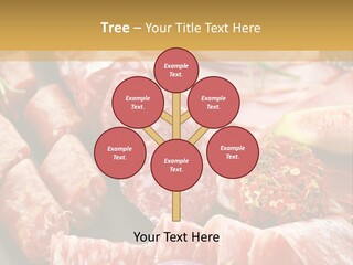 Antipasti Bacon Salami PowerPoint Template