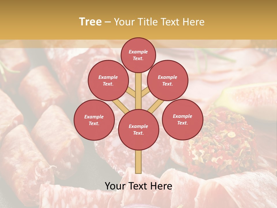 Antipasti Bacon Salami PowerPoint Template