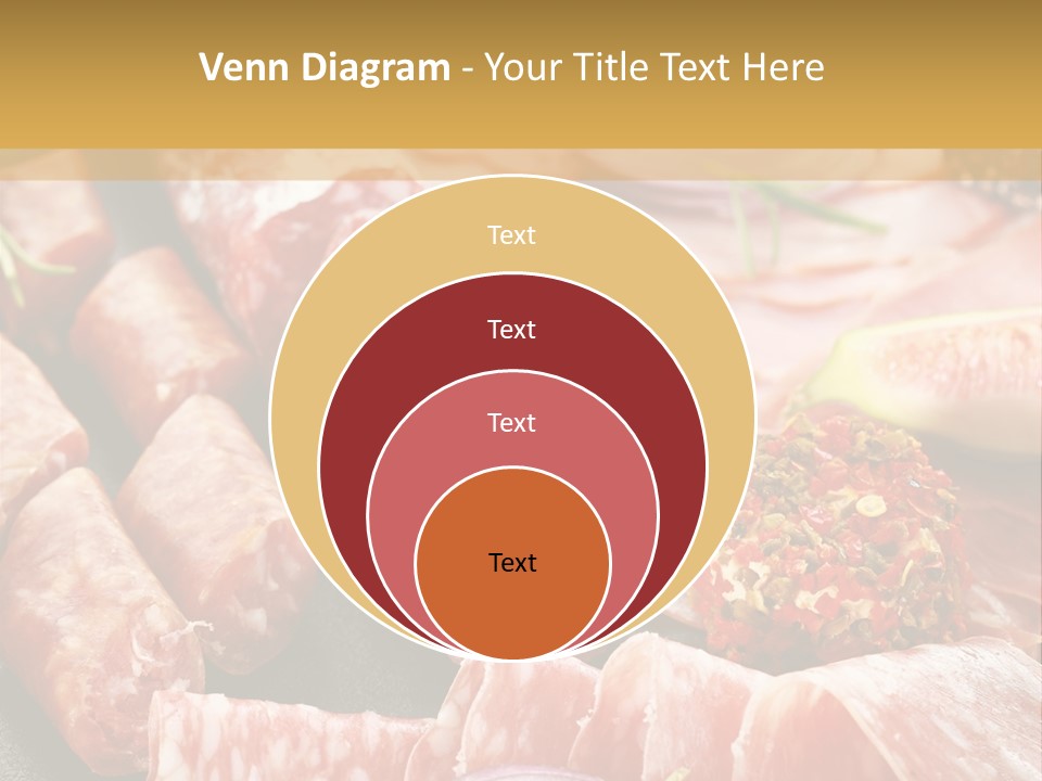 Antipasti Bacon Salami PowerPoint Template