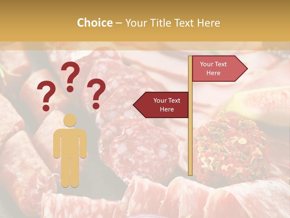 Antipasti Bacon Salami PowerPoint Template