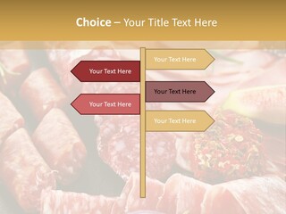 Antipasti Bacon Salami PowerPoint Template