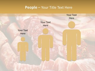 Antipasti Bacon Salami PowerPoint Template