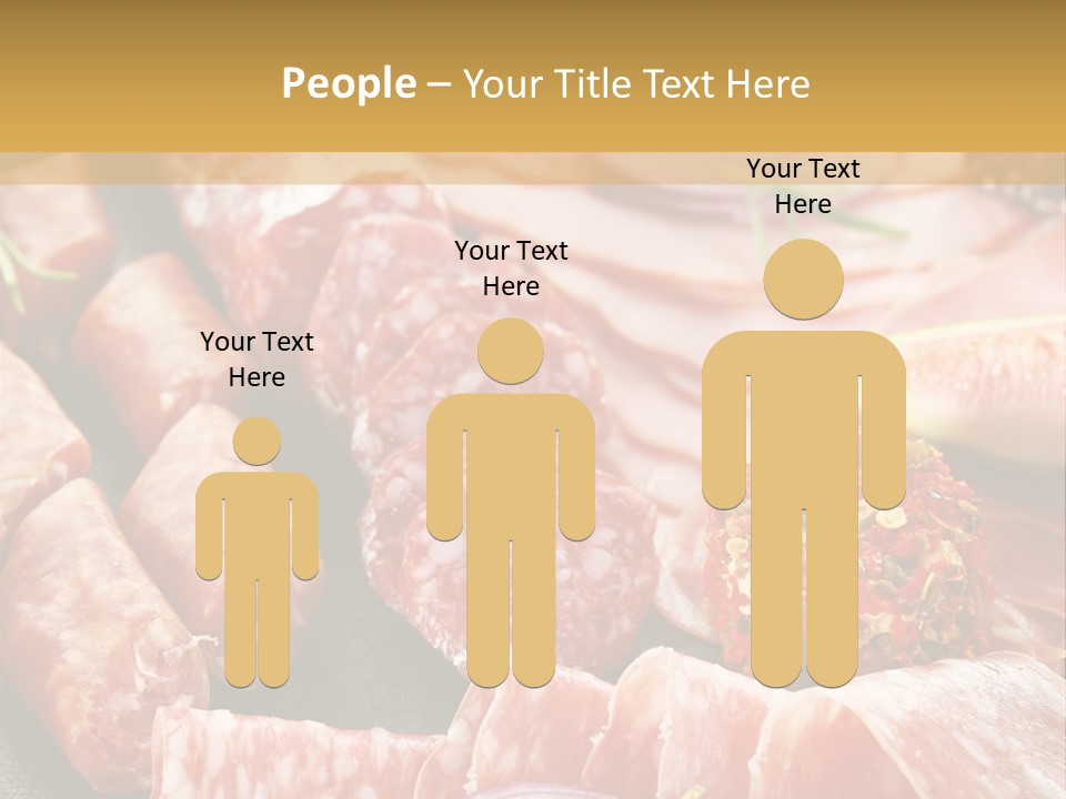 Antipasti Bacon Salami PowerPoint Template