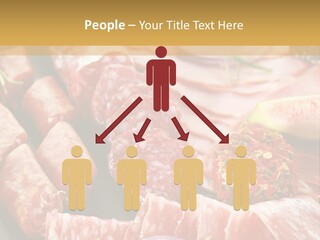 Antipasti Bacon Salami PowerPoint Template