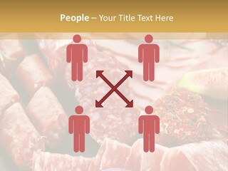 Antipasti Bacon Salami PowerPoint Template