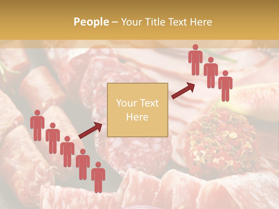 Antipasti Bacon Salami PowerPoint Template