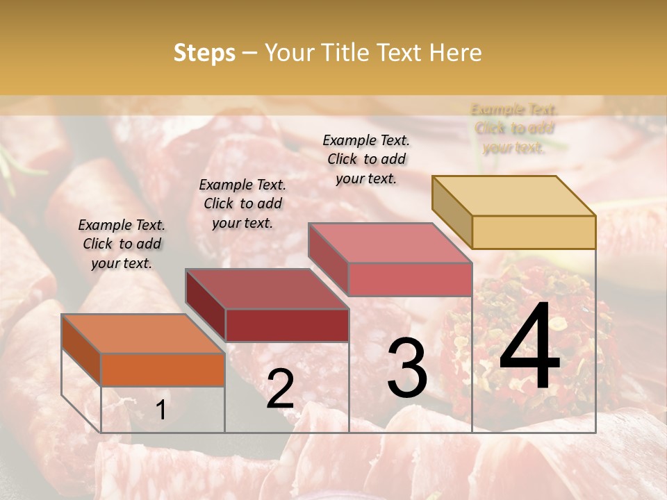 Antipasti Bacon Salami PowerPoint Template