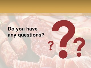 Antipasti Bacon Salami PowerPoint Template