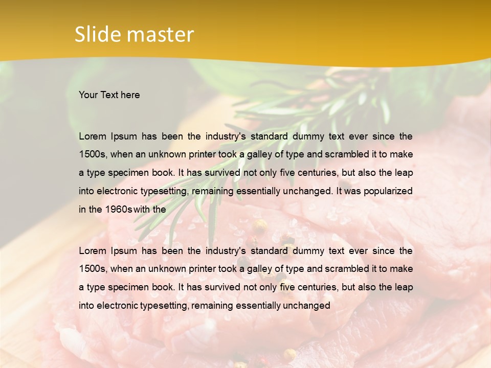 Slice Dinner Food PowerPoint Template