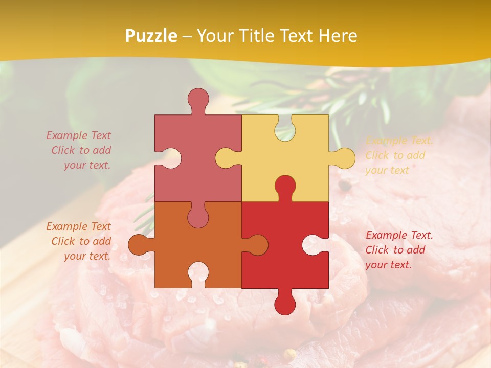 Slice Dinner Food PowerPoint Template