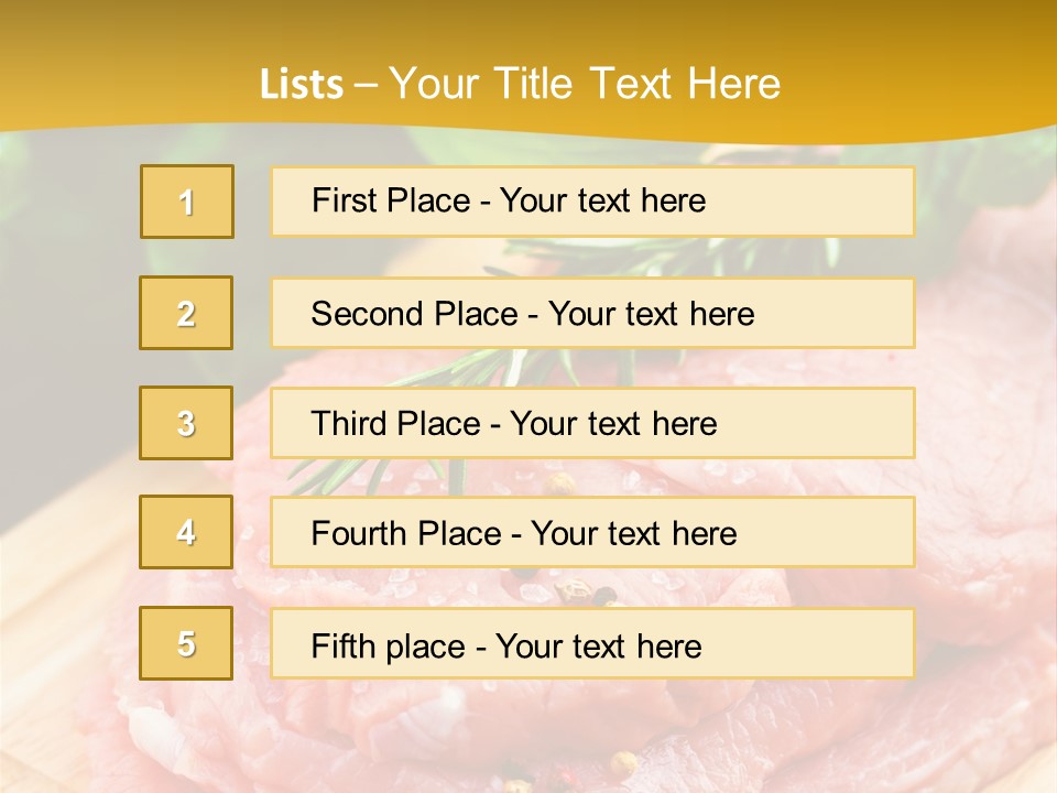Slice Dinner Food PowerPoint Template