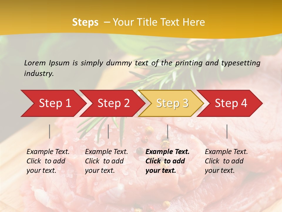 Slice Dinner Food PowerPoint Template