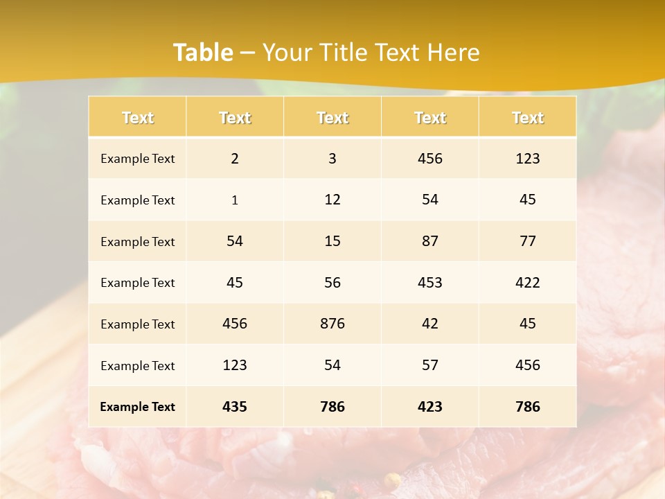 Slice Dinner Food PowerPoint Template