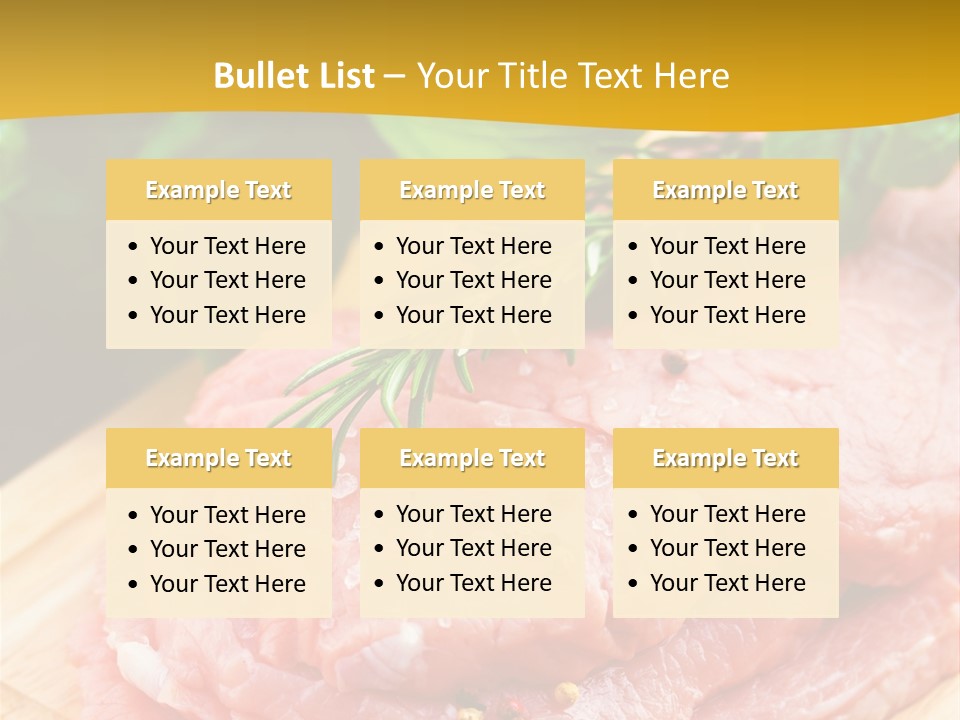 Slice Dinner Food PowerPoint Template
