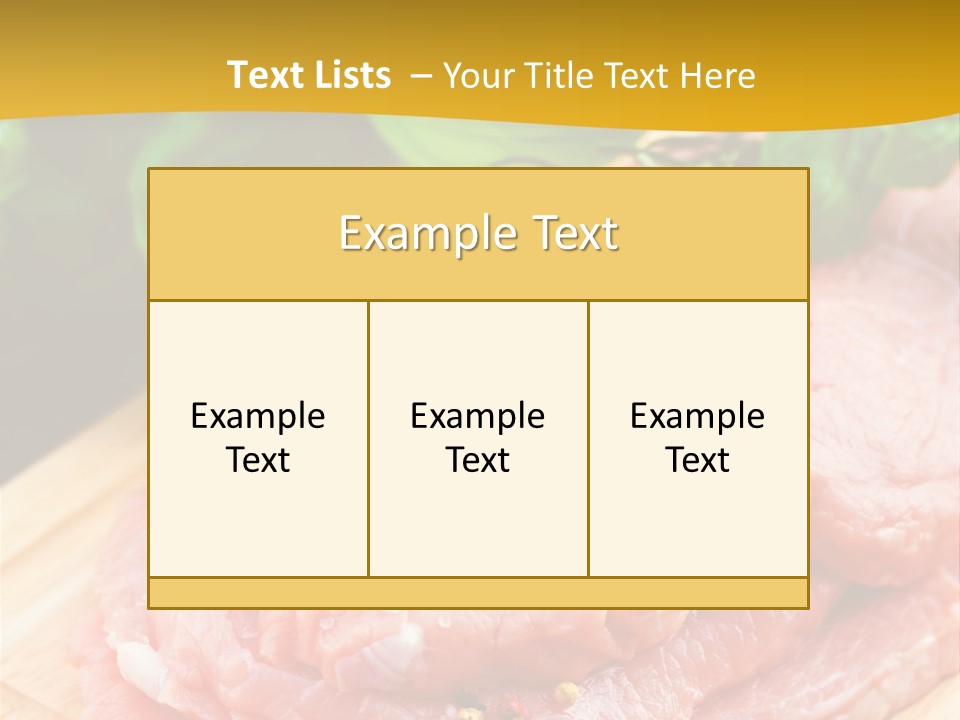 Slice Dinner Food PowerPoint Template