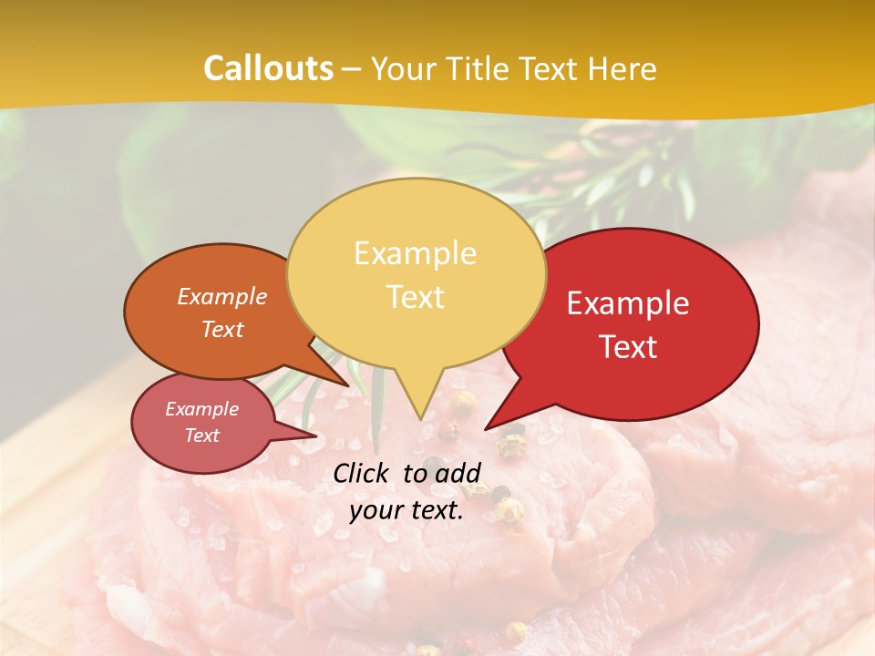 Slice Dinner Food PowerPoint Template