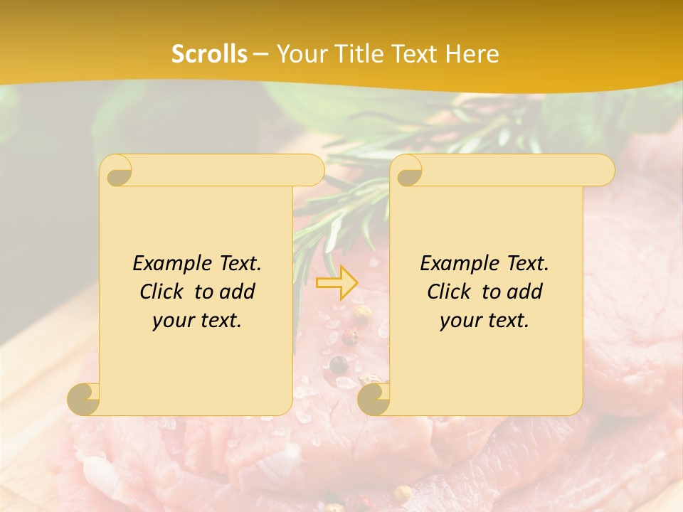 Slice Dinner Food PowerPoint Template