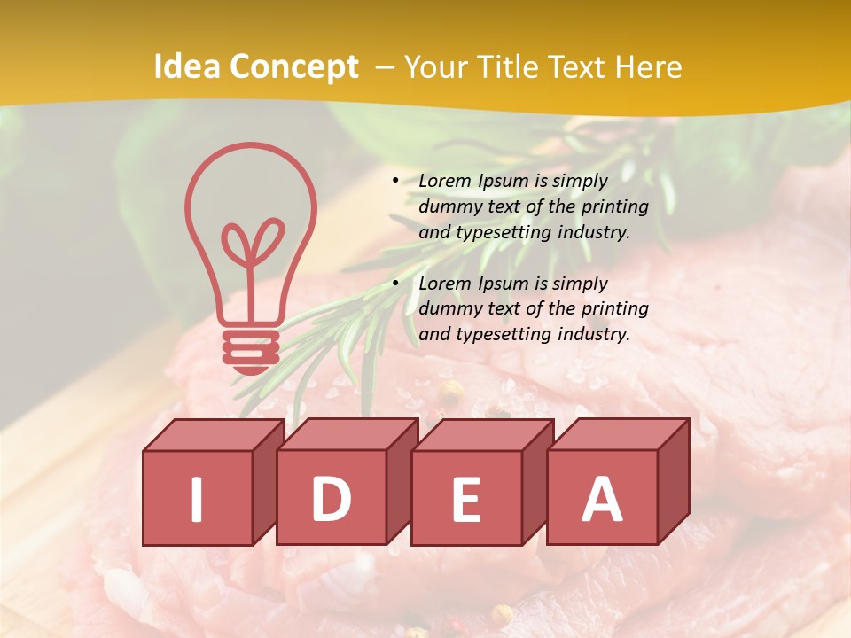 Slice Dinner Food PowerPoint Template