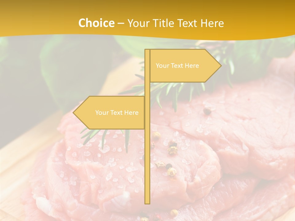 Slice Dinner Food PowerPoint Template