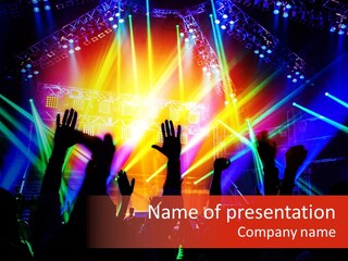 Partying Colorful Band PowerPoint Template