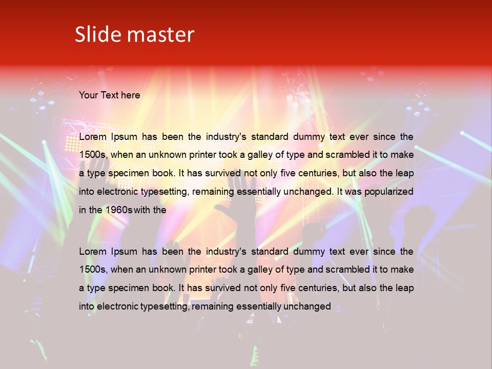 Partying Colorful Band PowerPoint Template