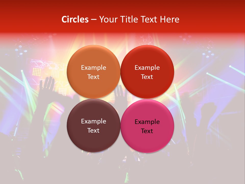 Partying Colorful Band PowerPoint Template
