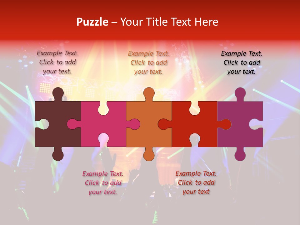Partying Colorful Band PowerPoint Template