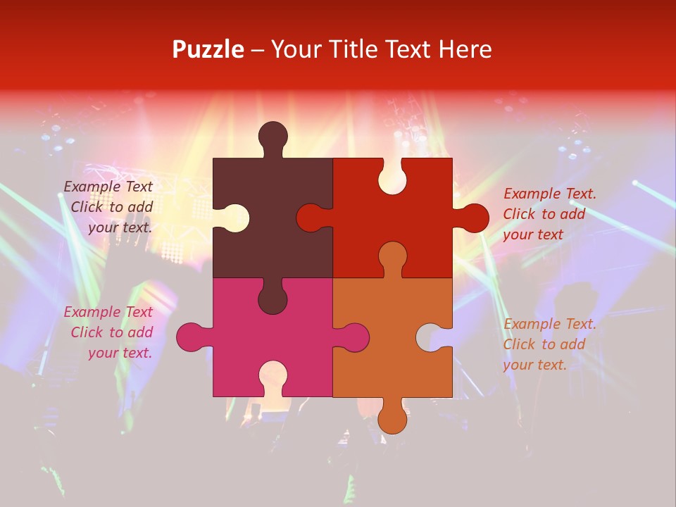 Partying Colorful Band PowerPoint Template