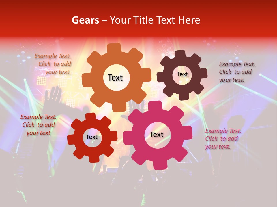 Partying Colorful Band PowerPoint Template