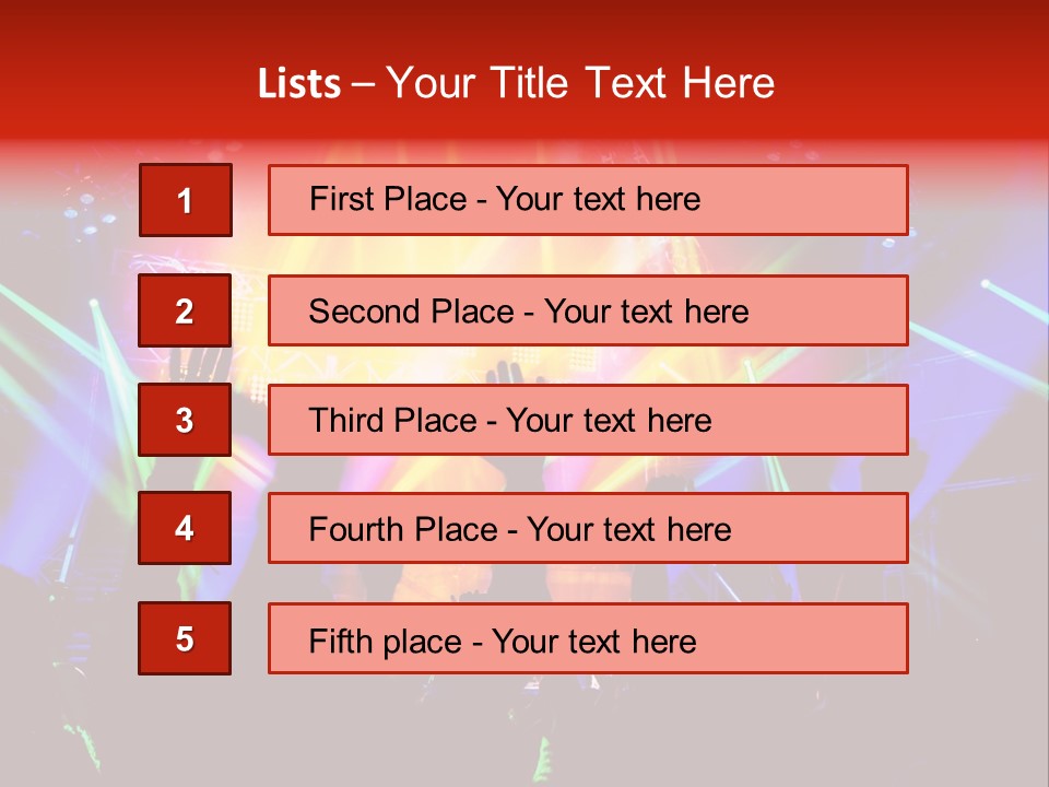 Partying Colorful Band PowerPoint Template