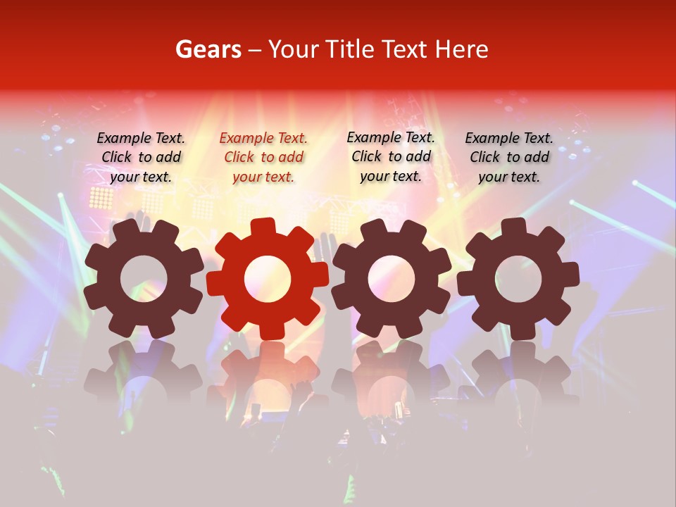 Partying Colorful Band PowerPoint Template