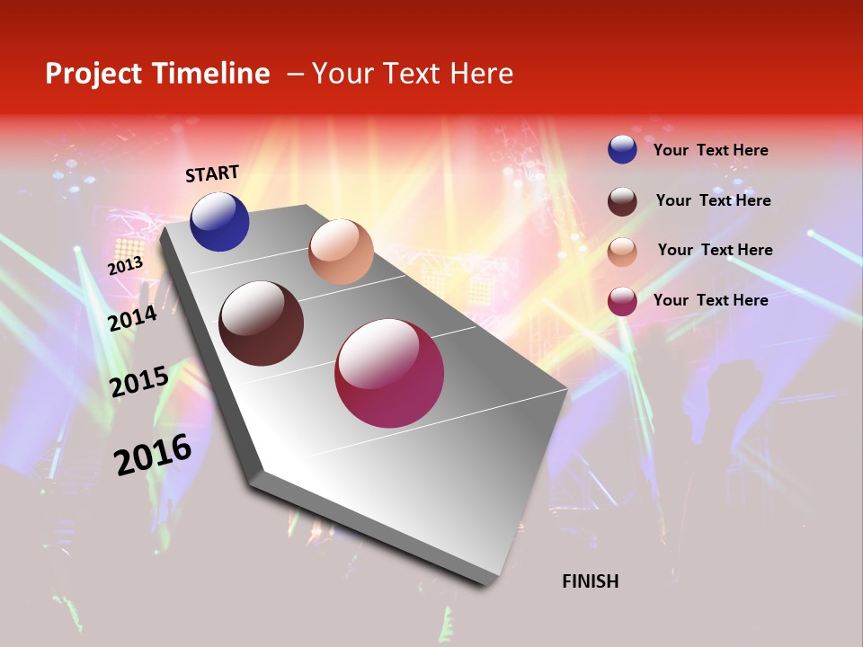 Partying Colorful Band PowerPoint Template