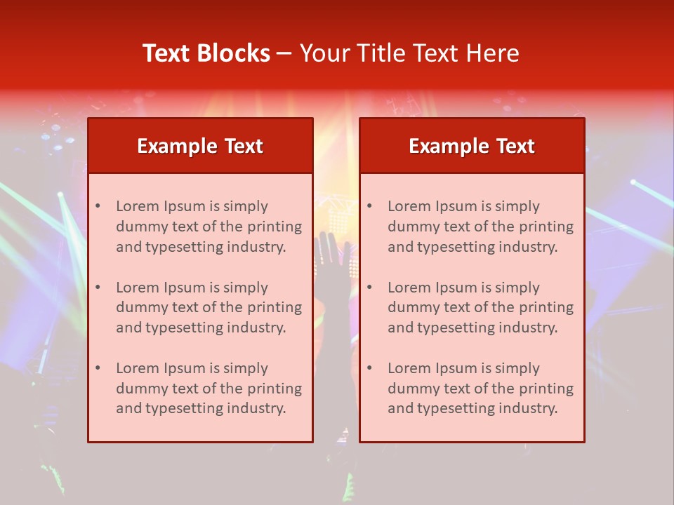 Partying Colorful Band PowerPoint Template