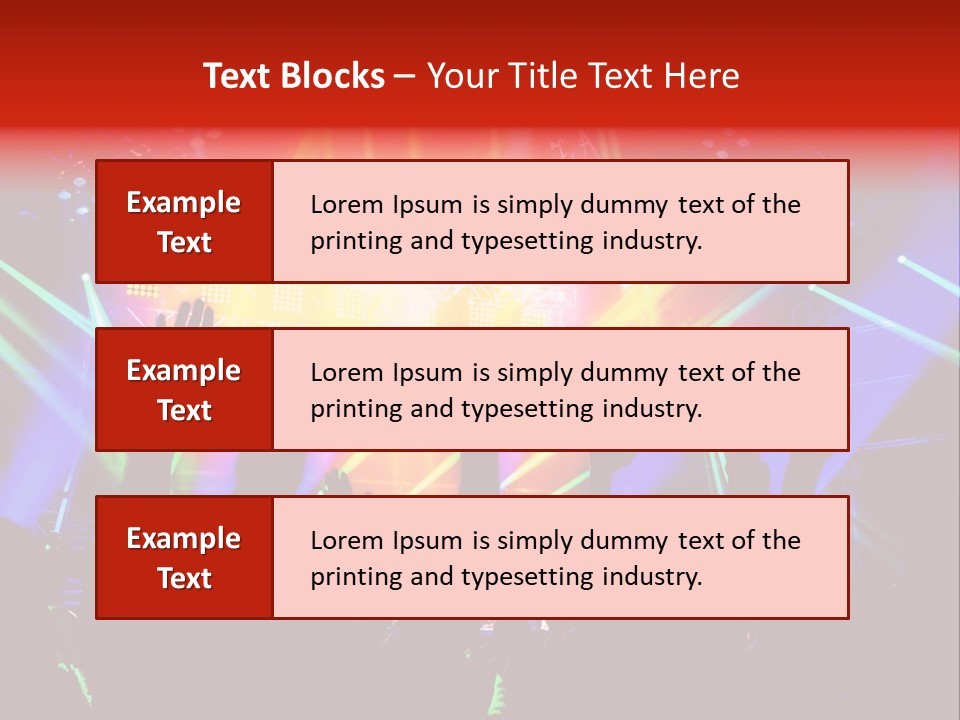 Partying Colorful Band PowerPoint Template