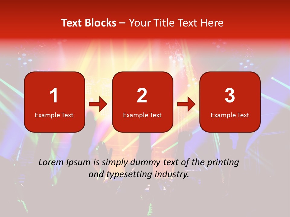 Partying Colorful Band PowerPoint Template