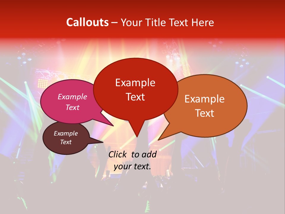 Partying Colorful Band PowerPoint Template