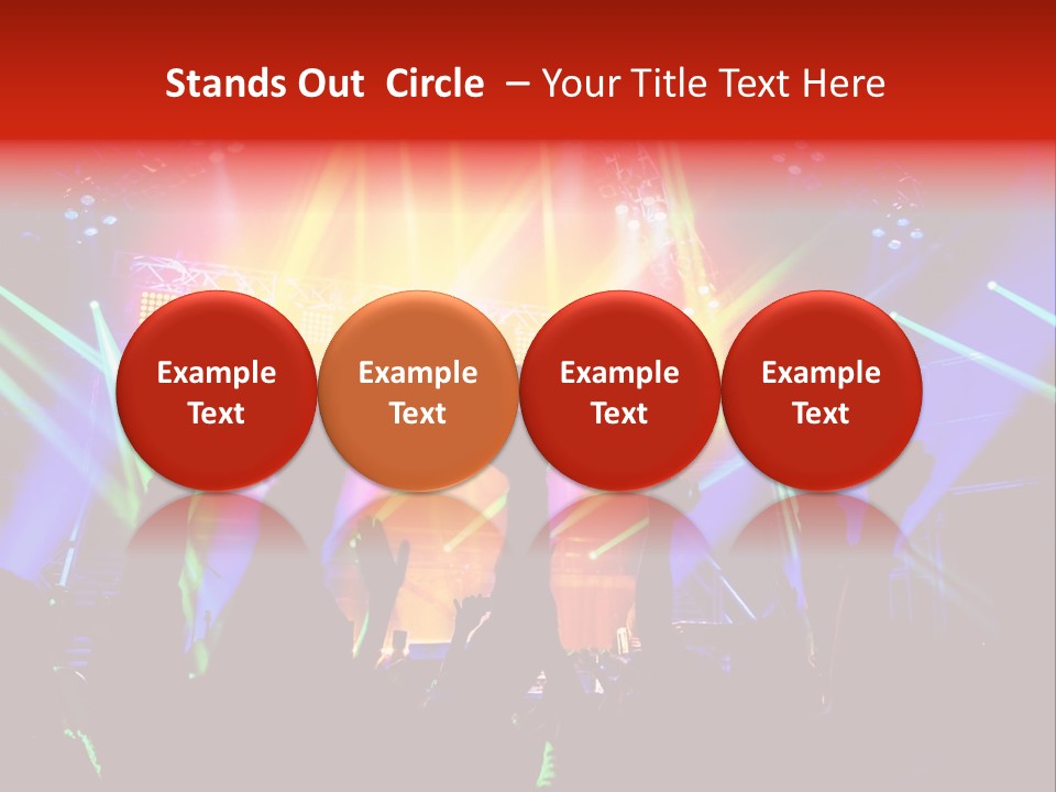 Partying Colorful Band PowerPoint Template