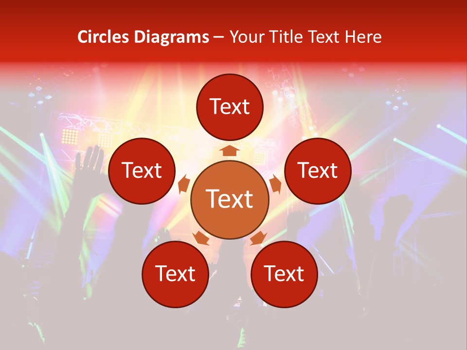 Partying Colorful Band PowerPoint Template