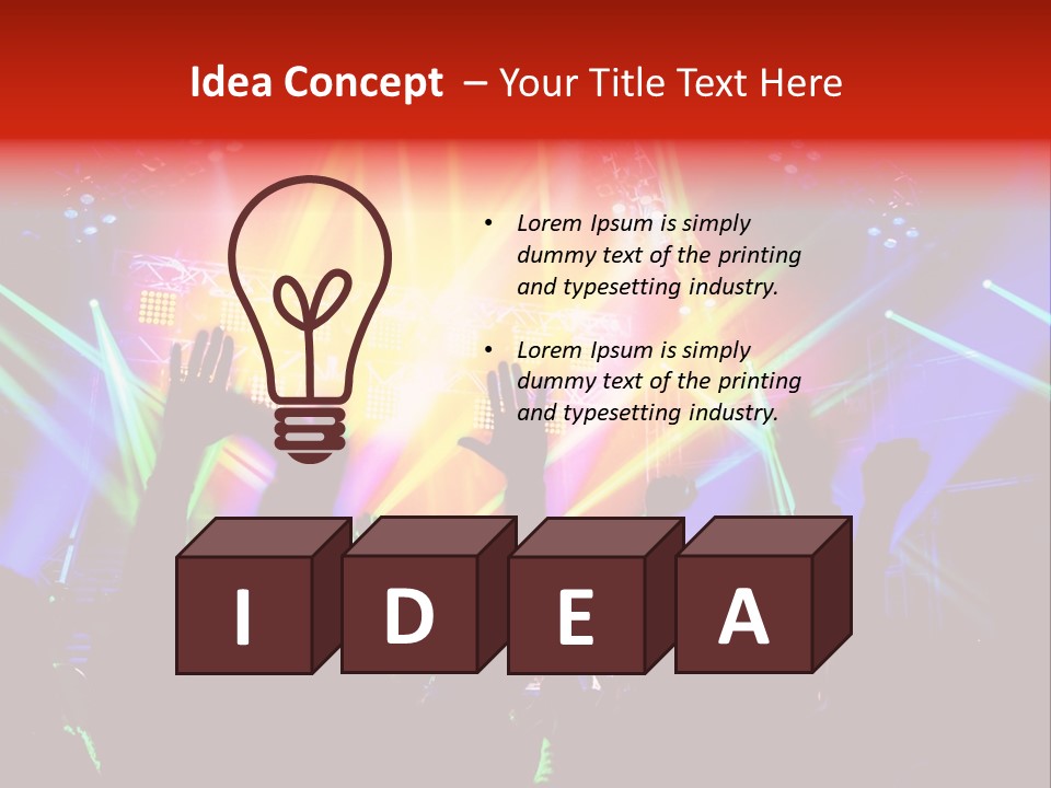 Partying Colorful Band PowerPoint Template