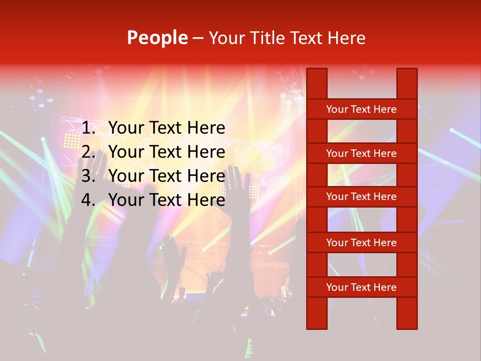 Partying Colorful Band PowerPoint Template