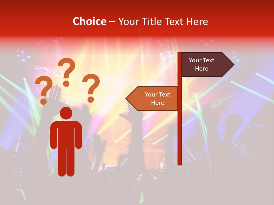 Partying Colorful Band PowerPoint Template